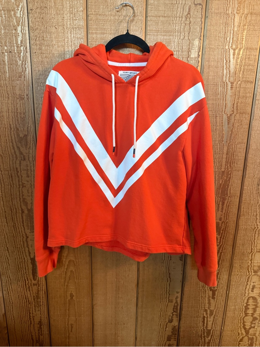 Tory Burch Sport Chevron Hoody XS